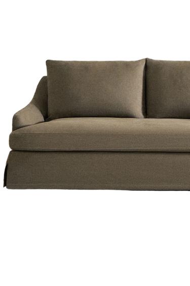 غلاف كتان للأريكة SOFA 01 - رمادي الخاص بـ Zara