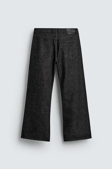 RELAXED bell bottom FIT JEANS - Black by Zara