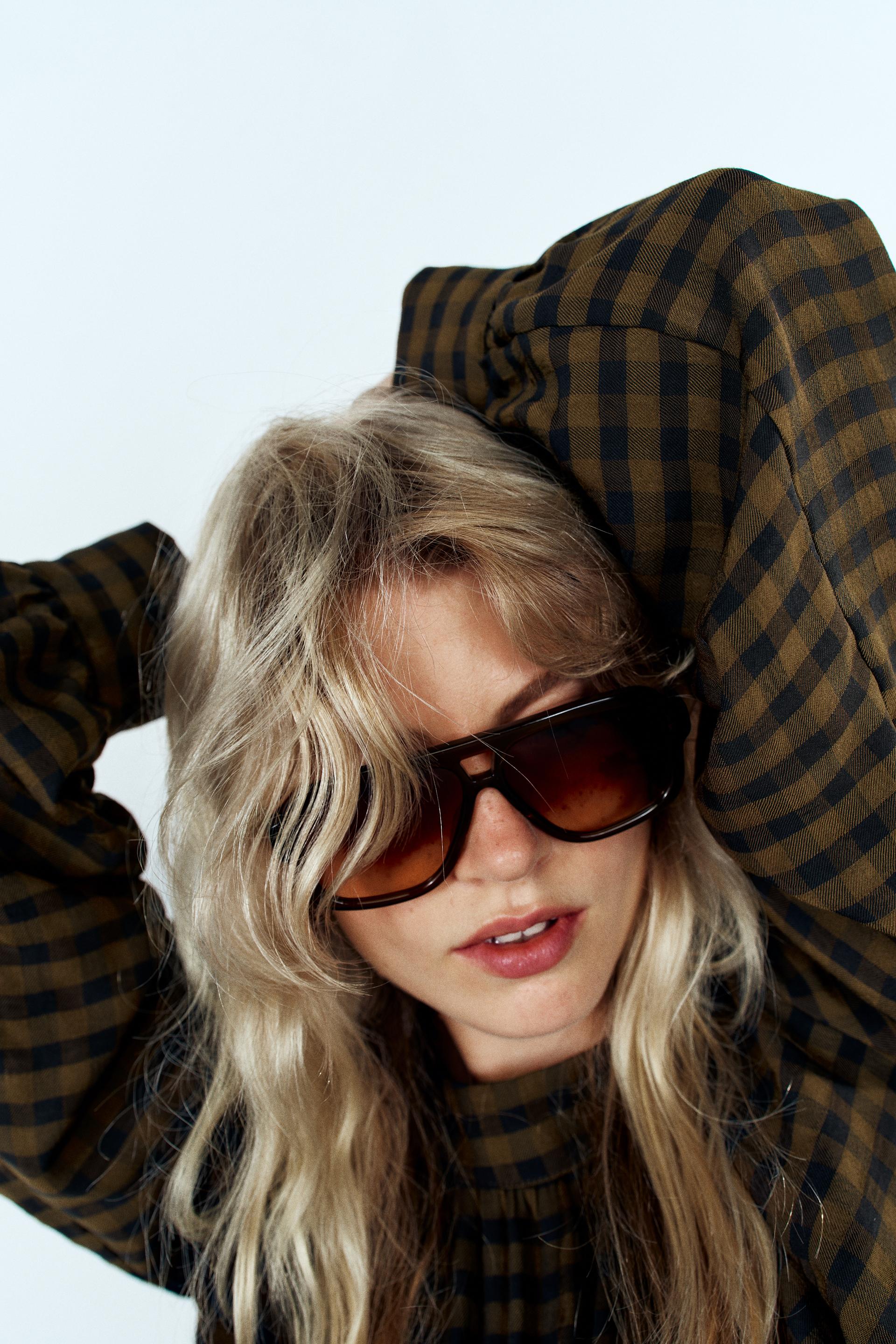 PLAID BLOUSE thumbnail 3