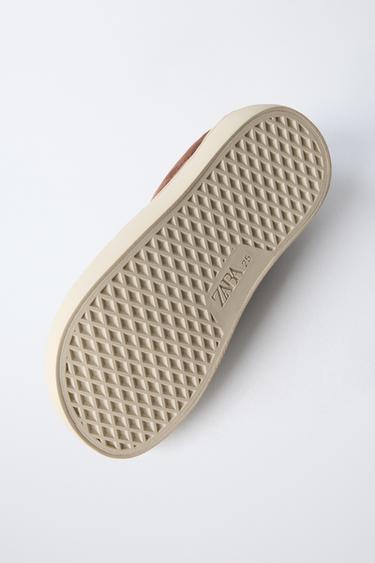 LEATHER TRAINERS - Brick by Zara - Image 5