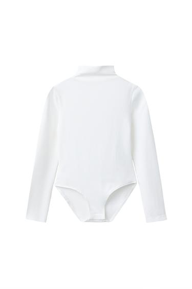 BODY POLIAMIDA MANGA LARGA - Blanco de Zara