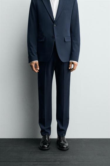 PANTALÓN TRAJE CONFORT - Azulón de Zara