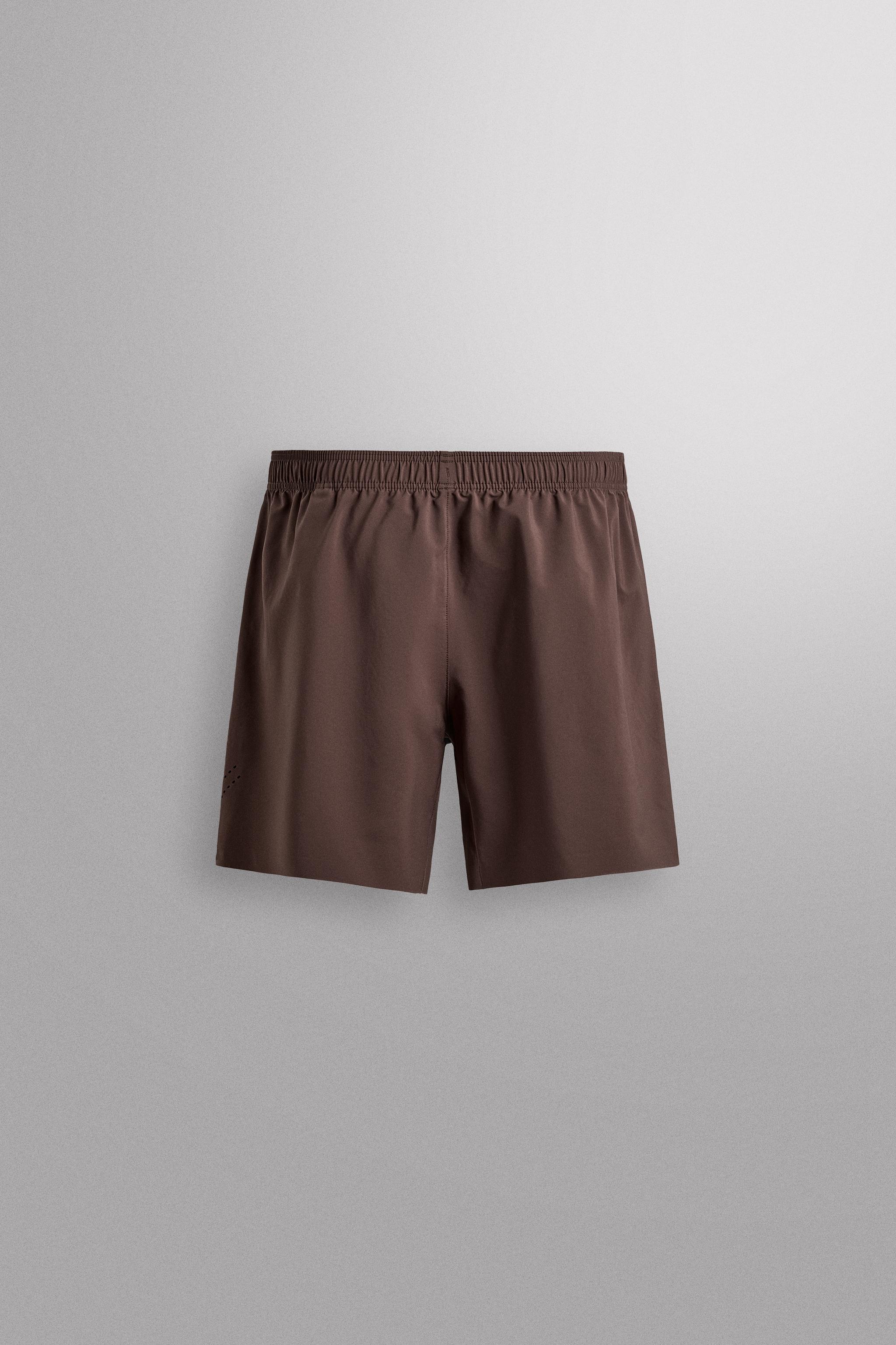 9インチ トレーニングショートパンツ - ブラウン | ZARA Japan / 日本