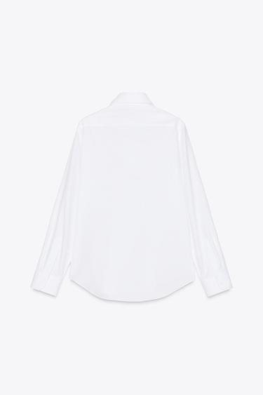 CHEMISE STRUCTURÉE ZW COLLECTION - Blanc de Zara - Image 7