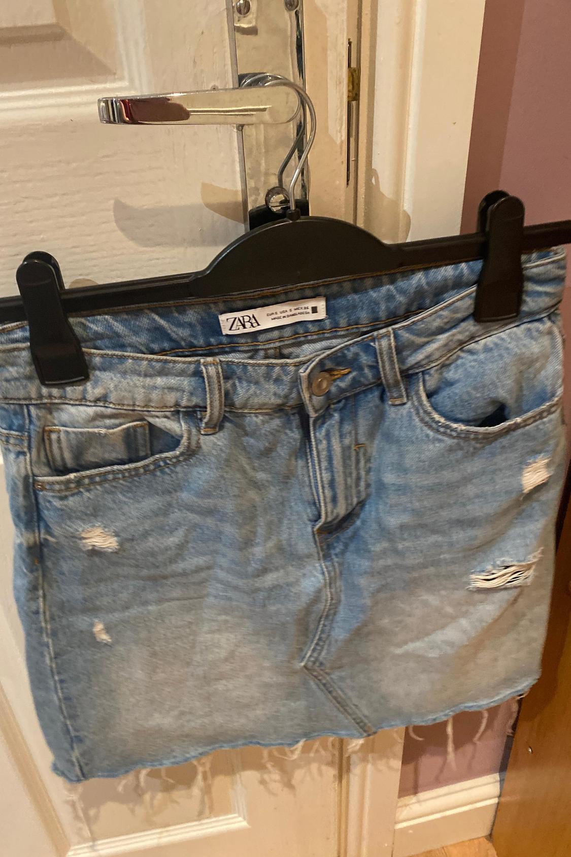 DENIM MINI SKIRT