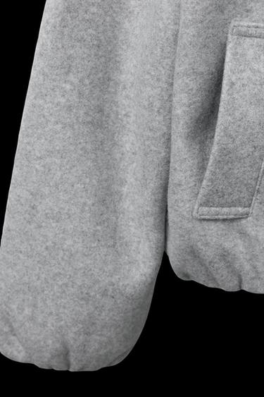 Zara SOFT BOMBER JACKET - Light gray