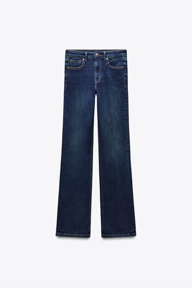 JEAN ZW COLLECTION BOOTCUT TAILLE NORMALE CONTOUR - Bleu de Zara