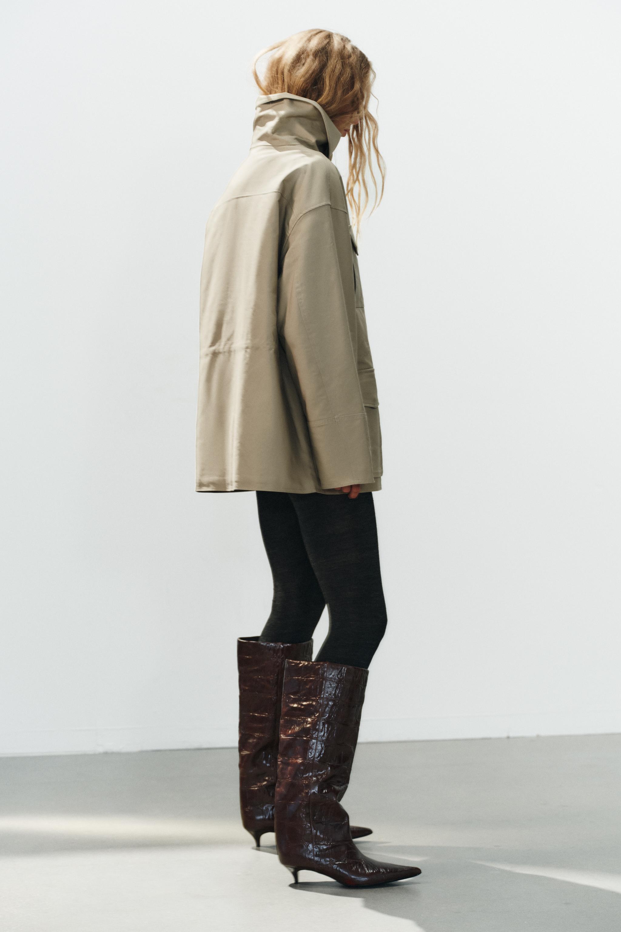 LEATHER ANIMAL PRINT BOOTS