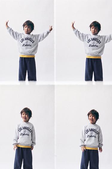 NBA – LOS ANGELES LAKERS EMBROIDERED SWEATSHIRT - Grey marl by Zara