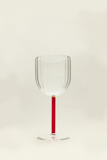 VERRE BOROSILICATE TIGE COLORÉE - Rouge de Zara