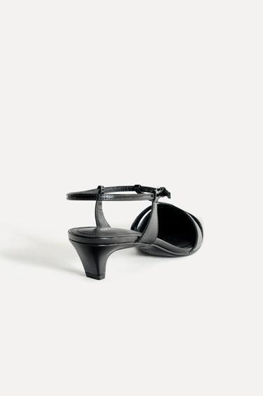 LEATHER KITTEN-HEEL SHOES 50TH ANNIVERSARY - Black by Zara - Image 4