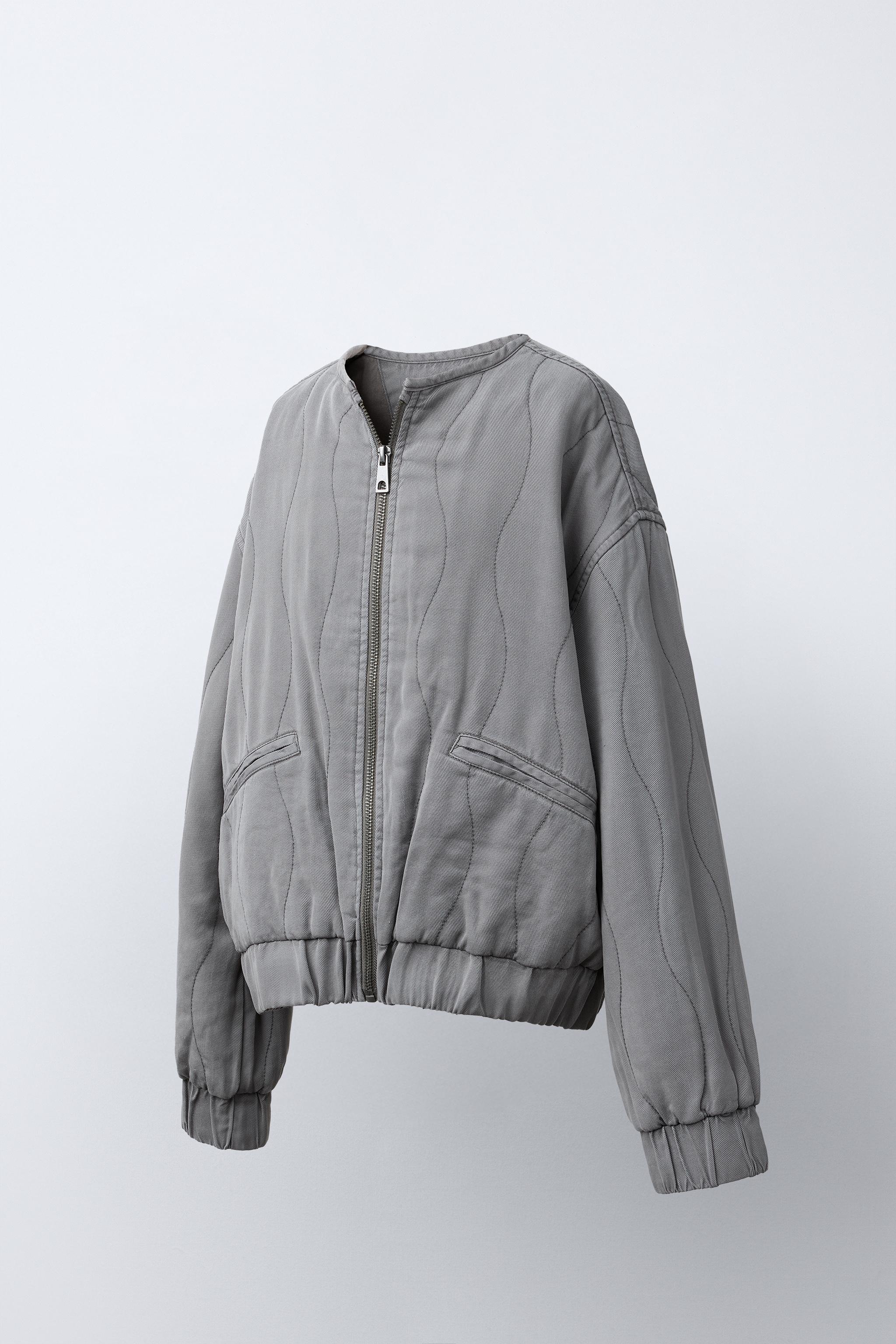 FLUID QUILTED JACKET - Anthracite grey | ZARA United States