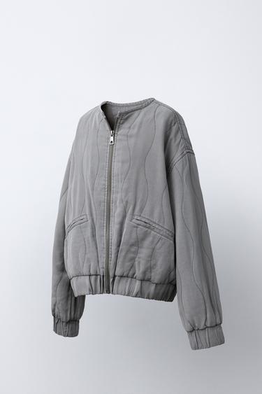 FLUID PUFFER JACKET - Anthracite grey by Zara - Image 1