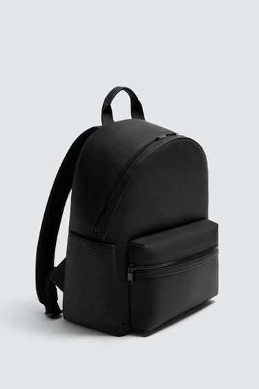RUBBERISED BACKPACK - Black by Zara - Image 3