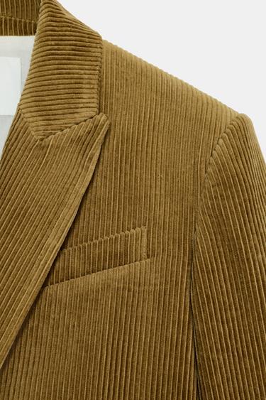 OVERSIZE CORDUROY BLAZER ZW COLLECTION LIMITED EDITION - Olive green by Zara - Image 7