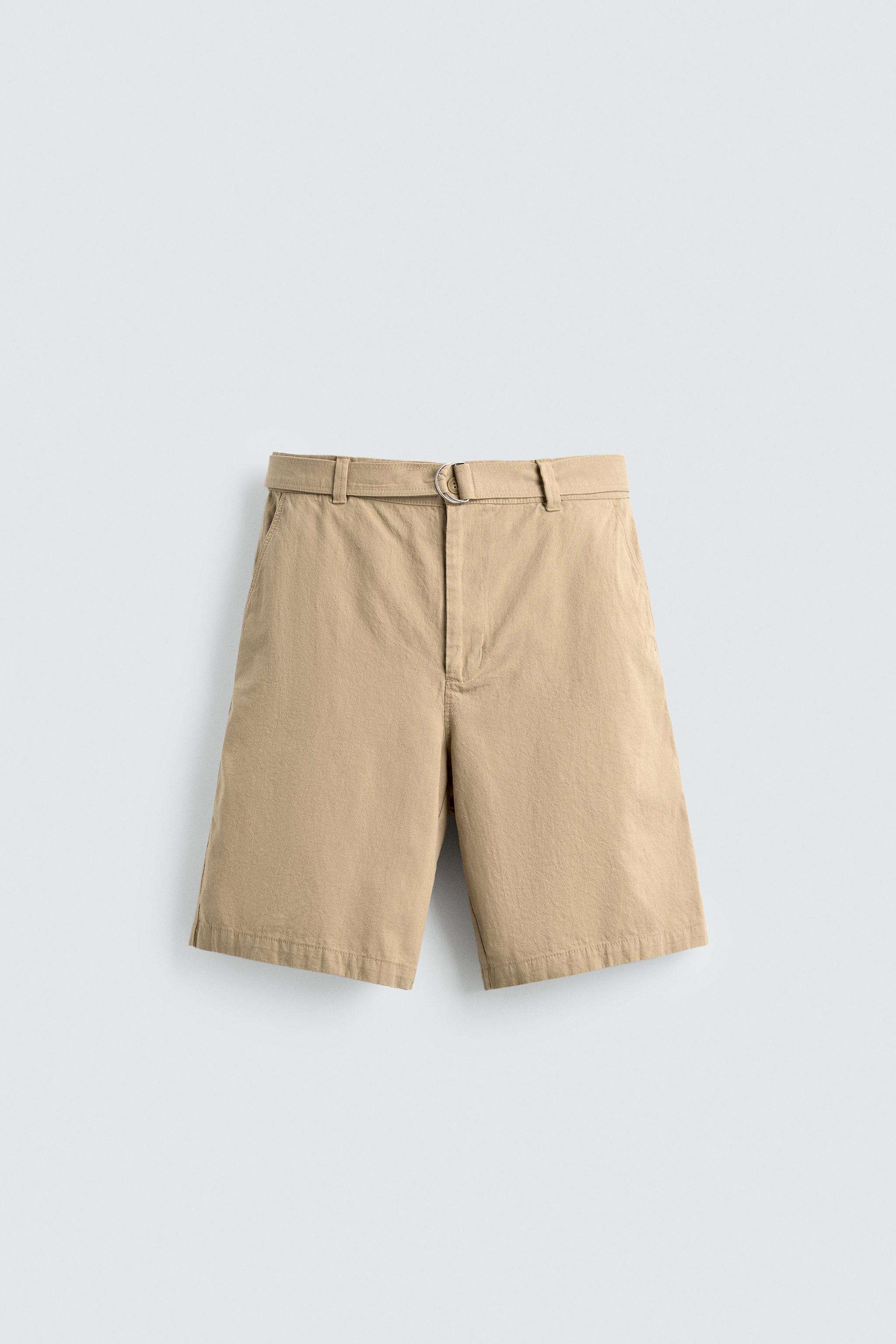 BELTED RELAXED FIT SHORTS