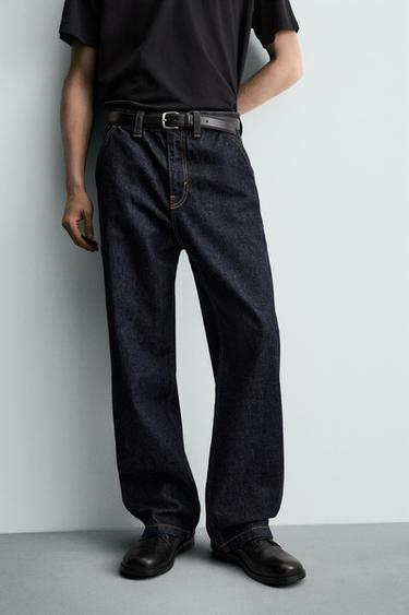 BAGGY FIT CHINO JEANS - Blue by Zara - Image 4