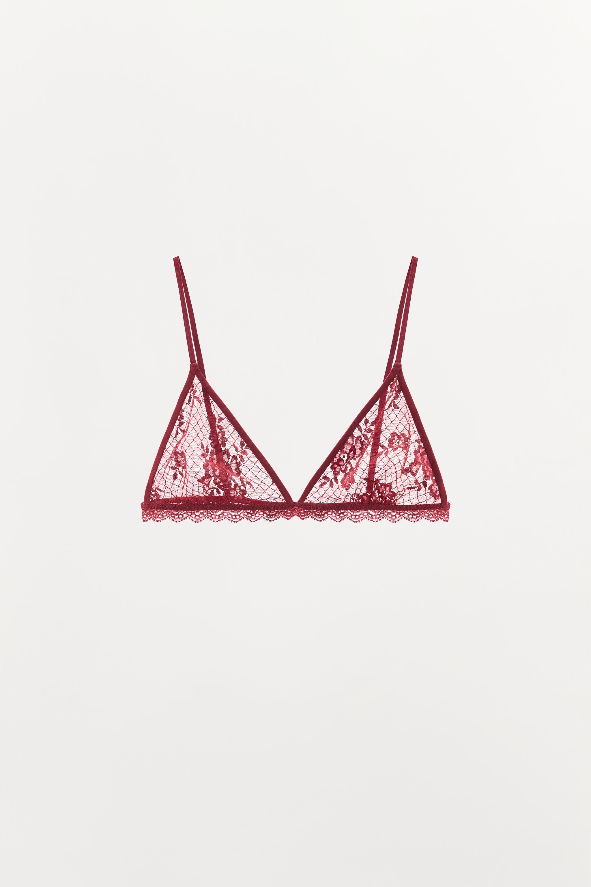 SOUTIEN-GORGE TRIANGLE EN DENTELLE
