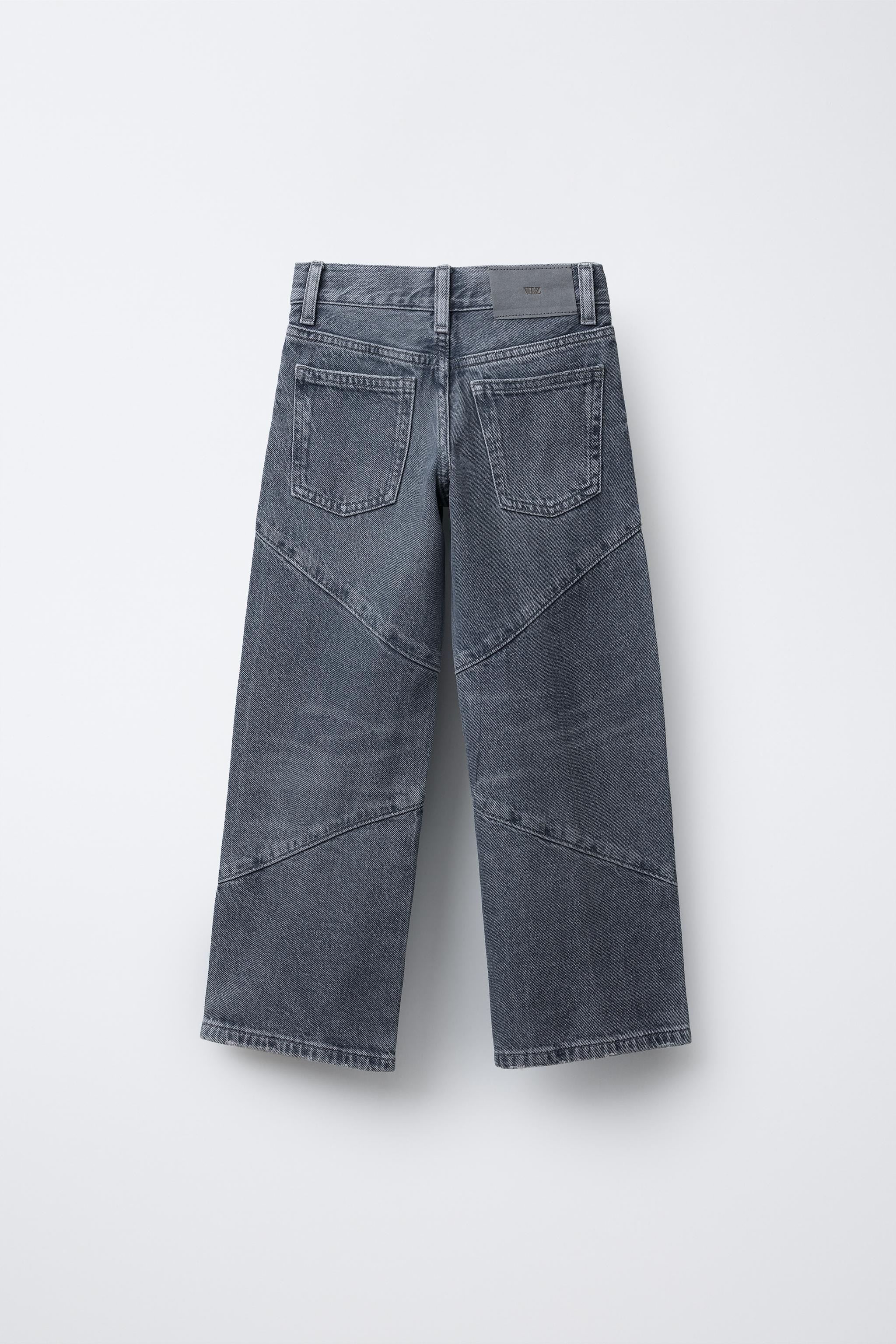 STUDDED WIDE LEG JEANS