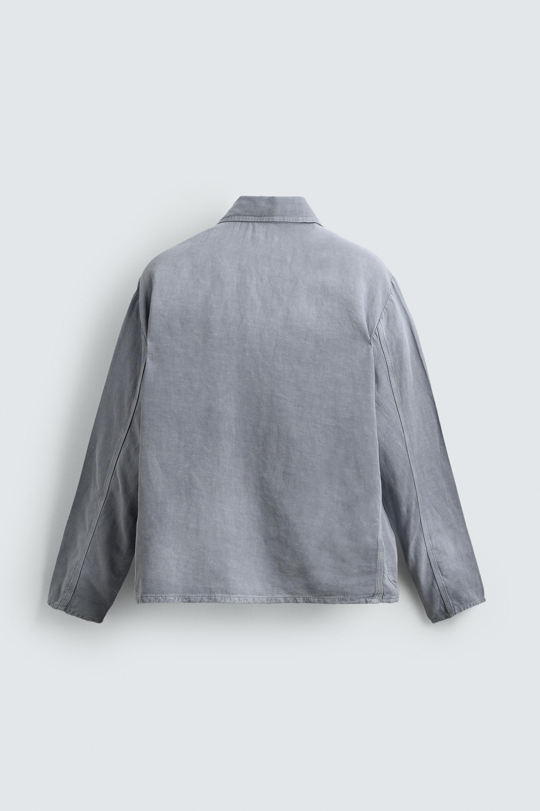 COTTON LINEN BLEND POLO SHIRT