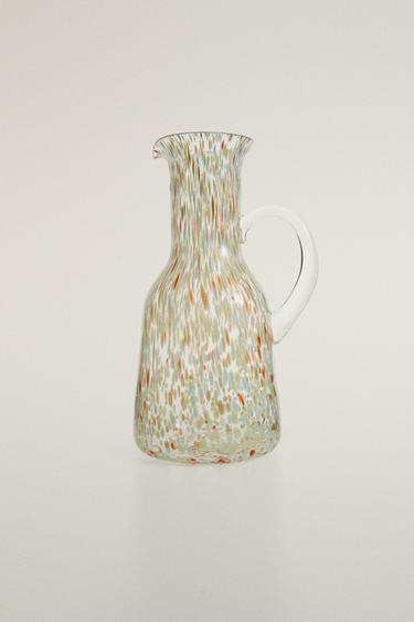 VEELKLEURIGE GLAZEN KAN - BLAUWGROEN van Zara - Afbeelding 0