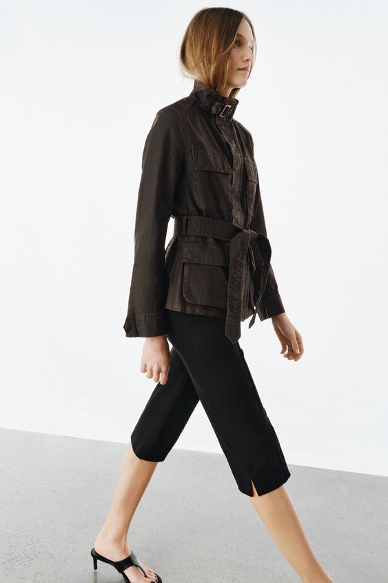 ZW COLLECTION WAXED EFFECT JACKET