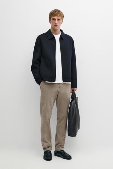 Slim fit corduroy pants — Black gold 1