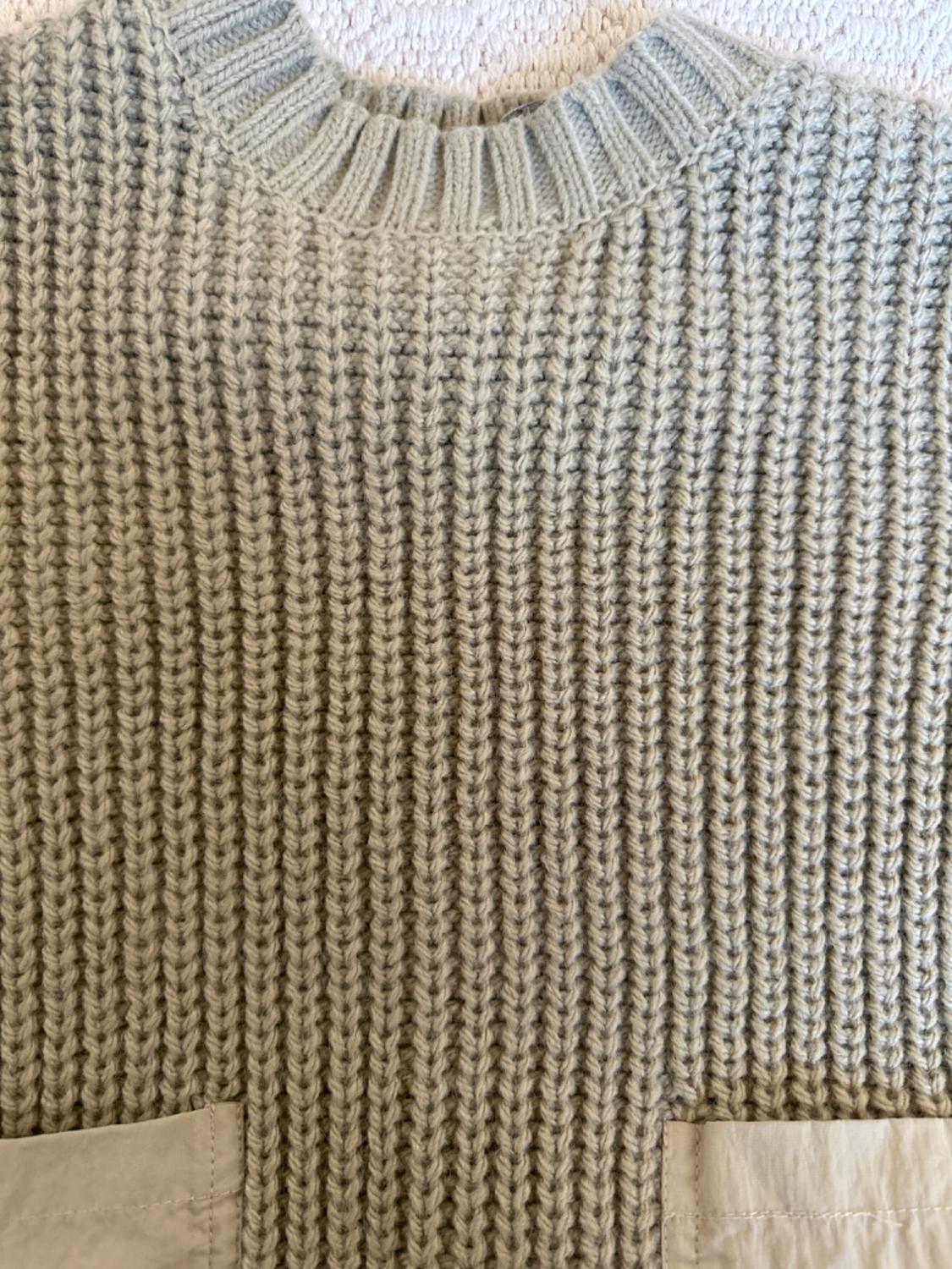 KNIT SWEATER WITH MATCHING POCKETS - Image 3