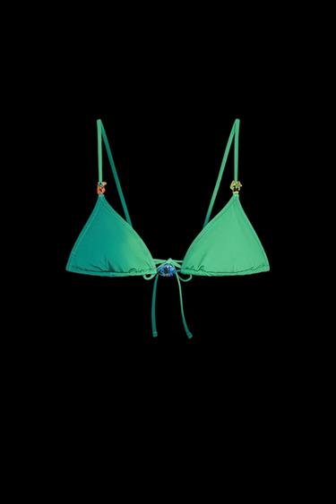 TRIANGEL-BIKINIOBERTEIL FISCH - Grün von Zara