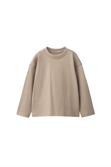 PLAIN T-SHIRT - Brown / Taupe by Zara
