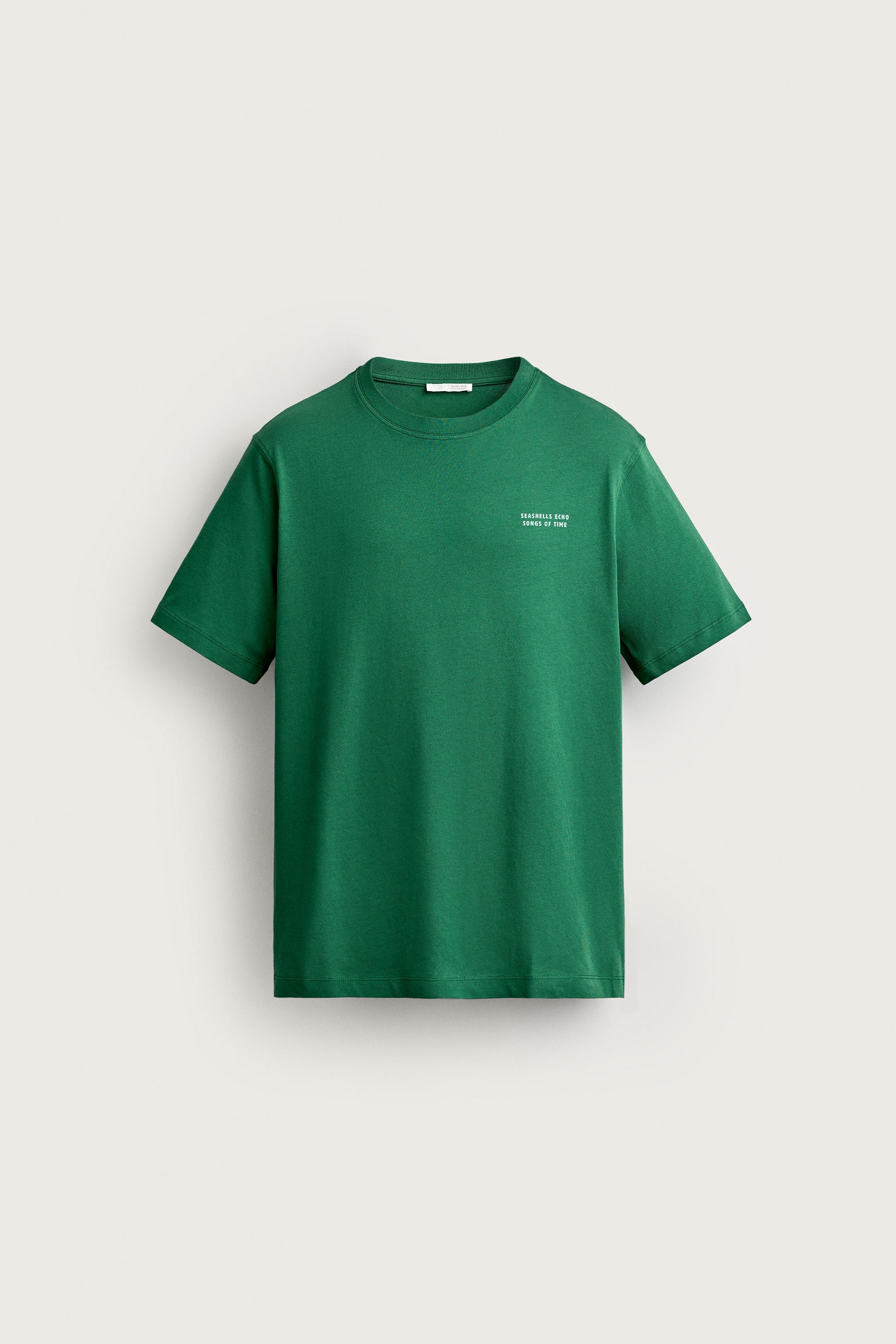 Мужские футболки Zara REGULAR FIT MIXED PRINT T-SHIRT — фото 5