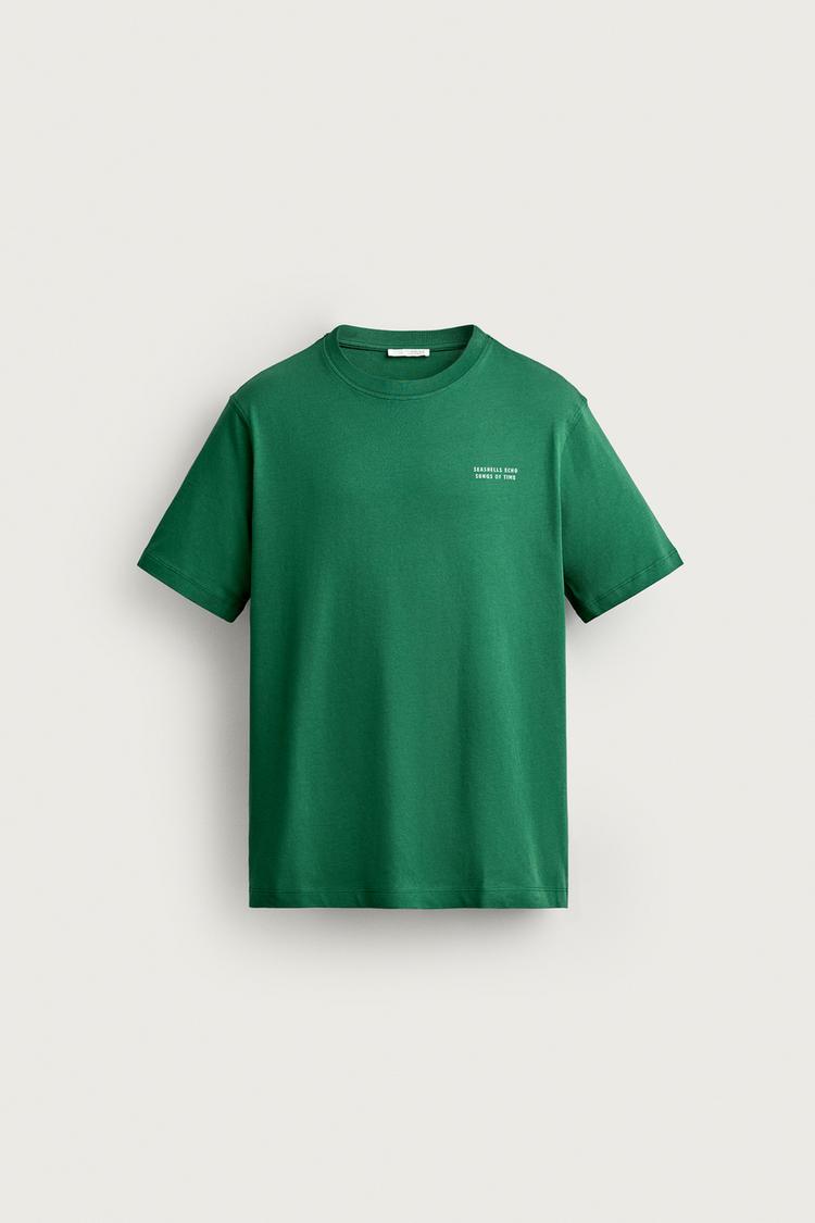 REGULAR FIT CONTRAST PRINT T-SHIRT