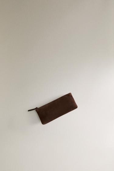 SPLIT LEATHER STORAGE CASE - Brown by Zara - Image 2