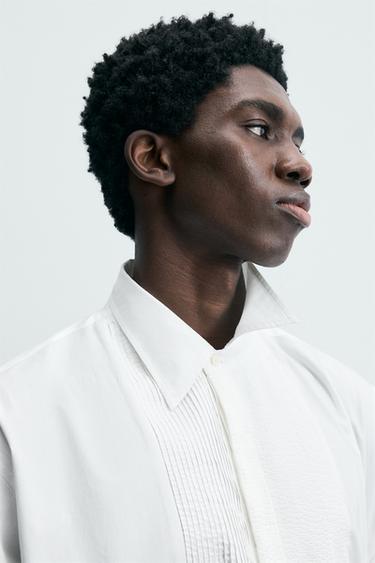 CHEMISE À NŒUDS SUR LE DEVANT - Blanc de Zara - Image 4