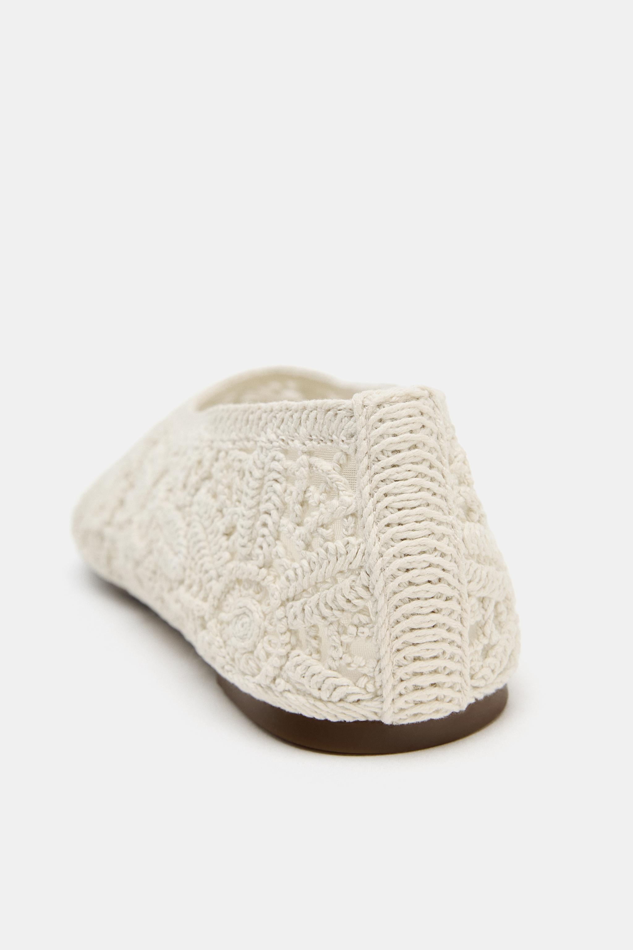 BALLERINES CROCHET FLEURS