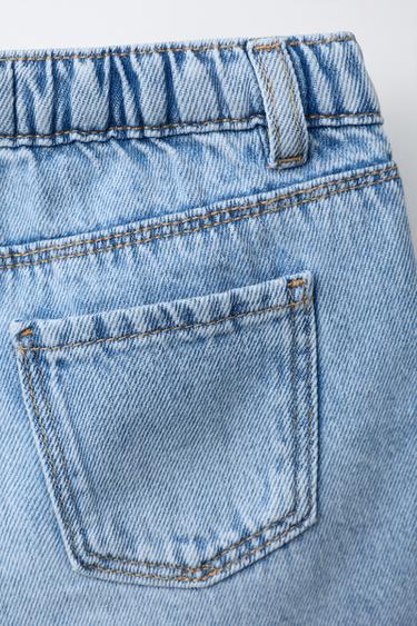 SHORT EN JEAN ONDES - Bleu moyen de Zara - Image 3