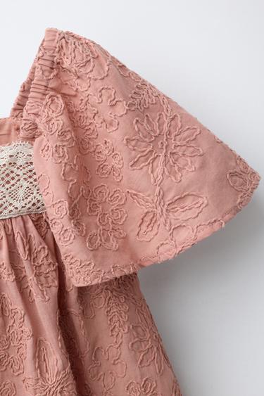 BLOUSE À FLEURS BRODÉES EN DENTELLE - Argile de Zara - Image 2