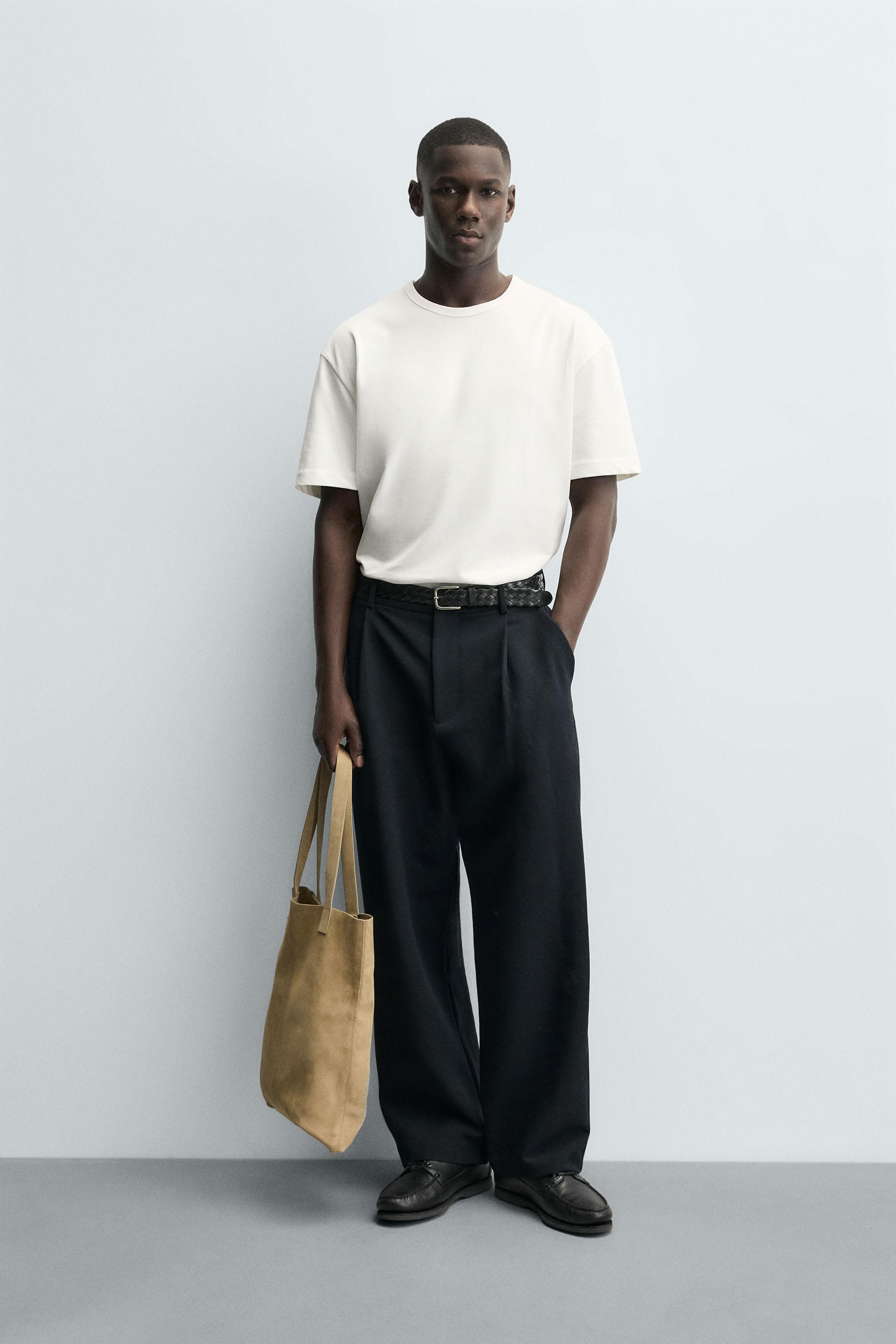 HEAVYWEIGHT BINDING T-SHIRT - Oyster-white | ZARA United States