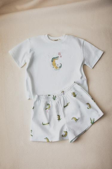 CHILDREN'S CROCODILE SET OF PYJAMAS - Light blue by Zara - Image 5