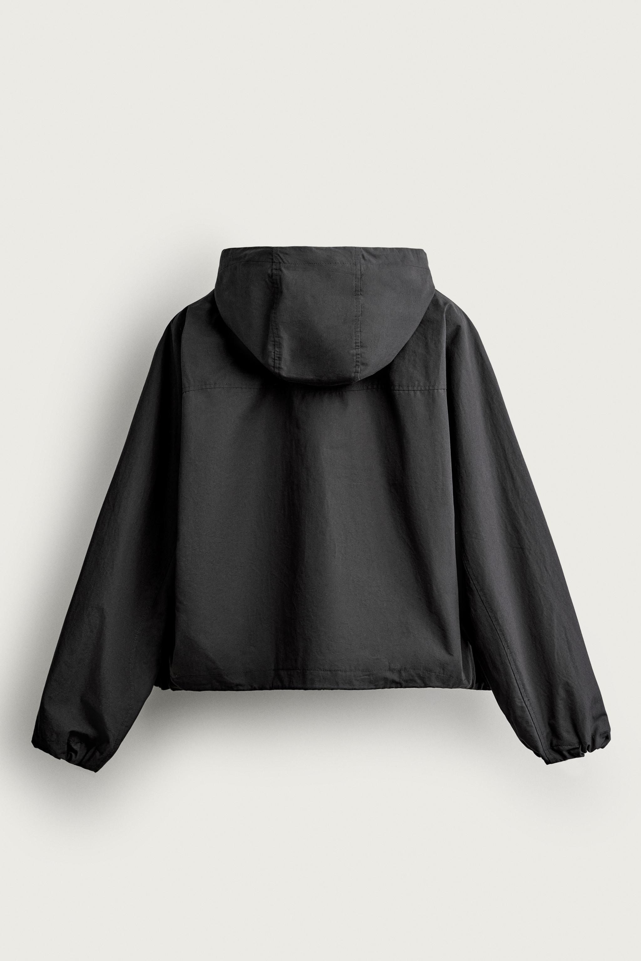 CROPPED TECHNICAL HOODIE JACKET