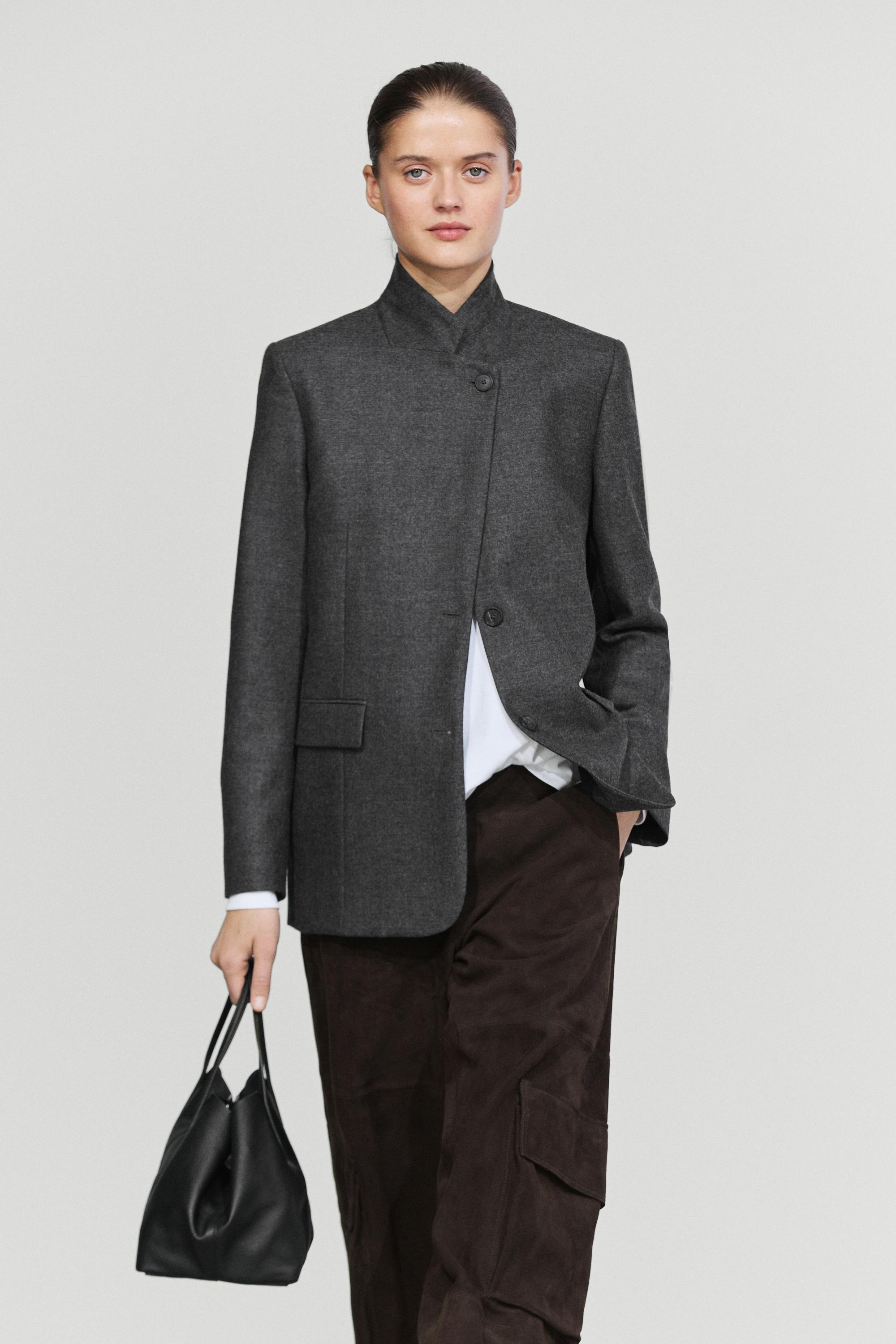 Veste de costume en flanelle 100 % laine