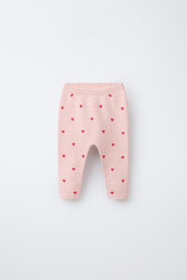 PANTALÓN PUNTO CORAZONES - Rosa de Zara