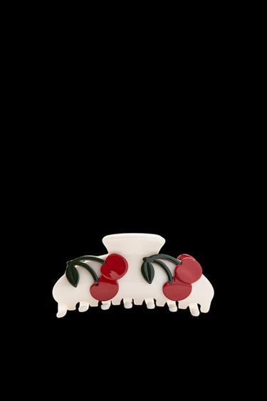 CHERRY HAIR CLIP - Ecru by Zara - Image 0