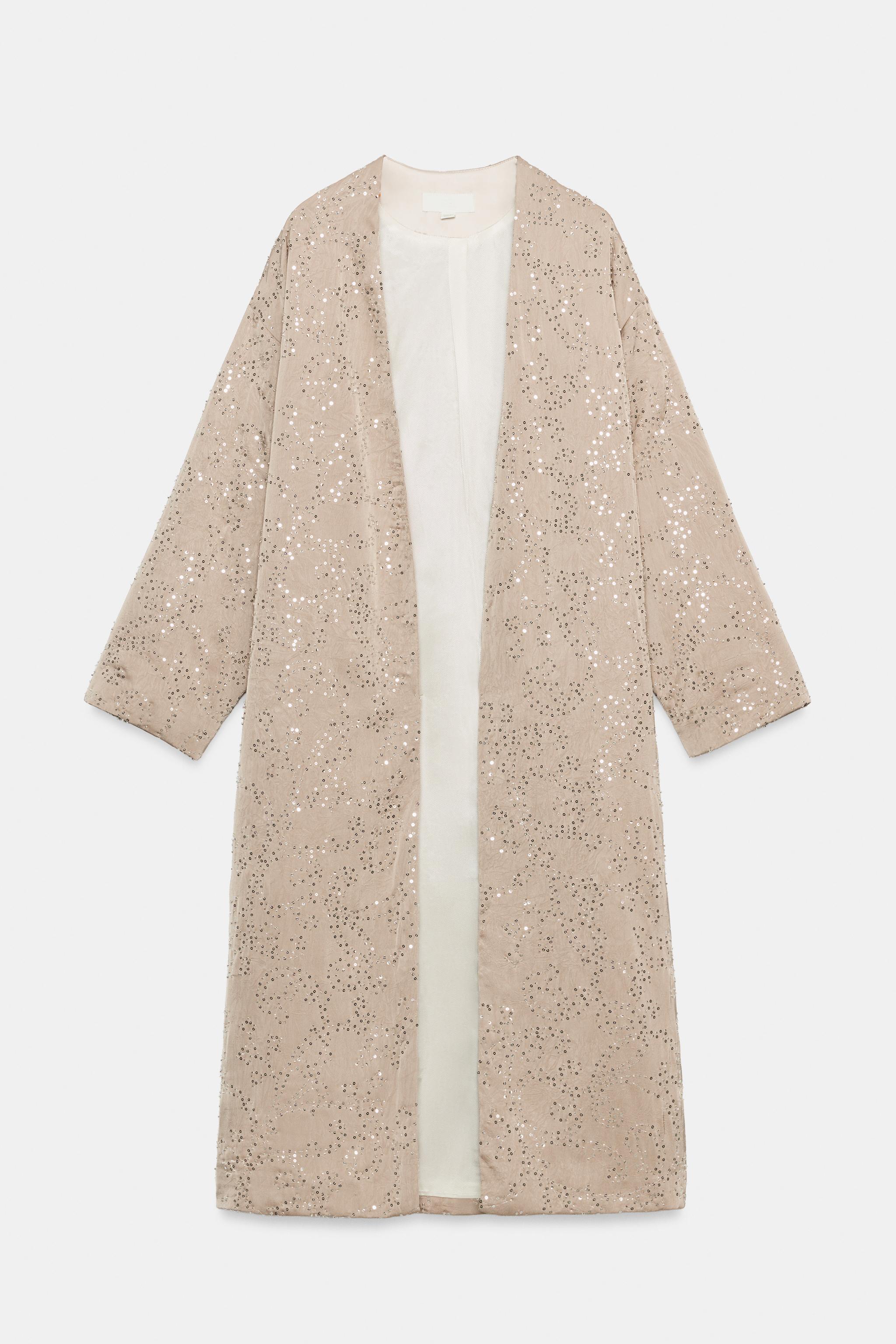 VESTE KIMONO PAILLETTES