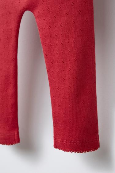 LOT DE DEUX LEGGINGS IMPRIMÉS - Rose de Zara - Image 4