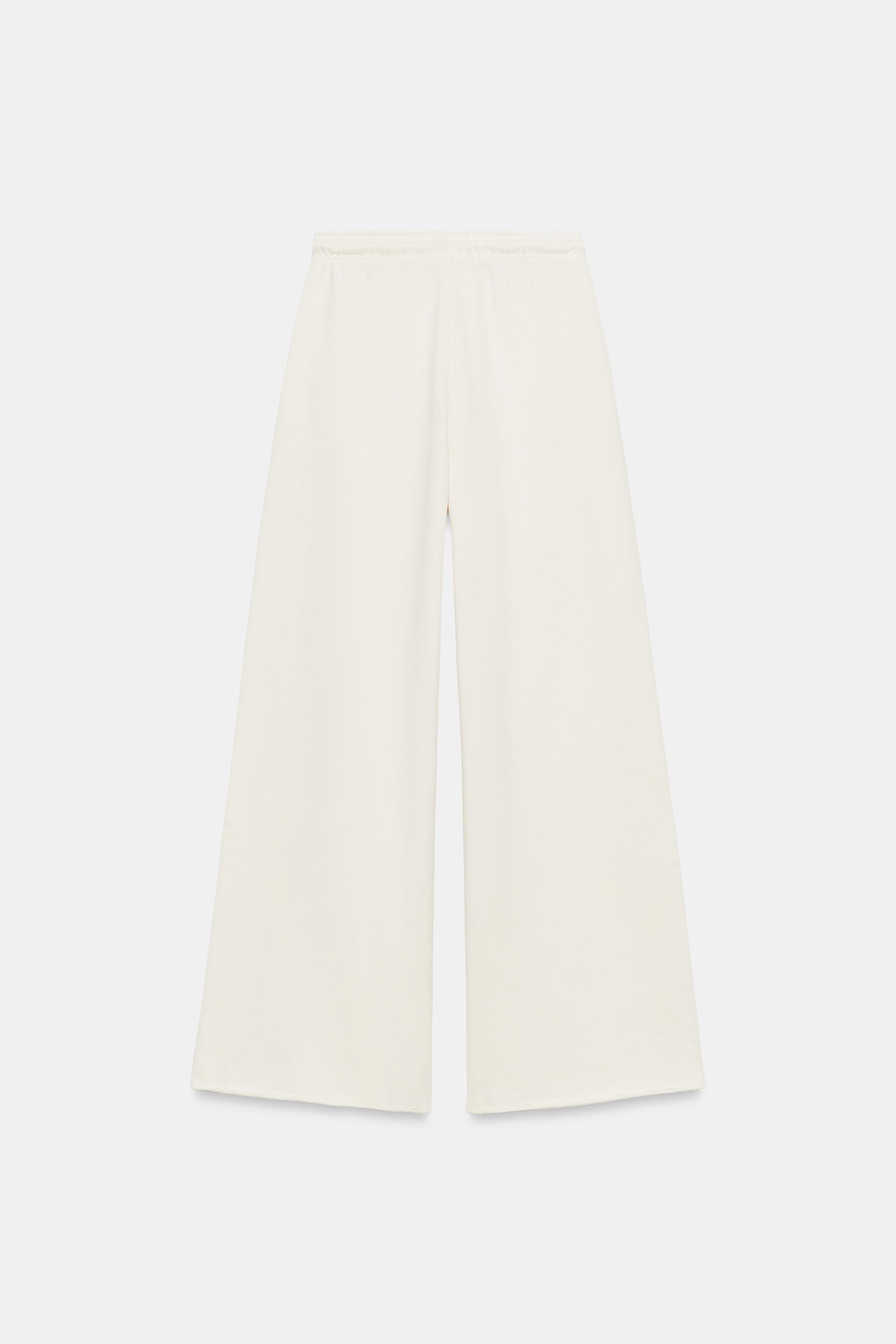 WIDE LEG PLUSH PANTS