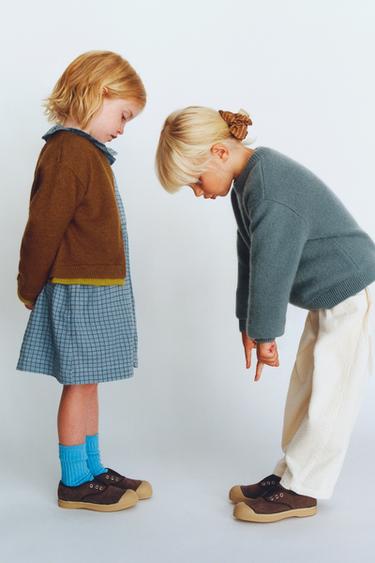 CHECK TEXTURED DRESS BENSIMON ® X ZARA - Blue / Grey by Zara - Image 5