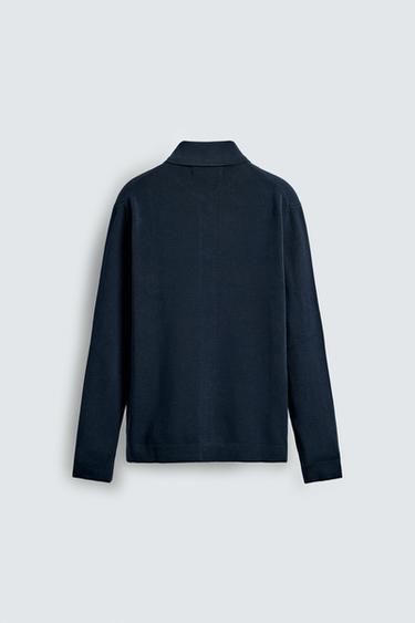 REGULAR FIT CARDIGAN - Dark navy by Zara - Image 7