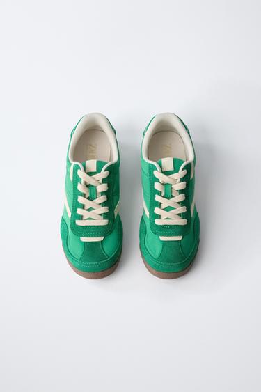 BASKETS EN CONTRASTE - Vert de Zara - Image 5