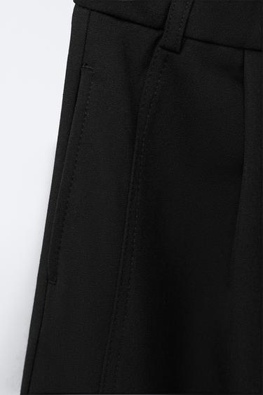 BARREL TROUSERS WITH DARTS - Black by Zara - Image 2